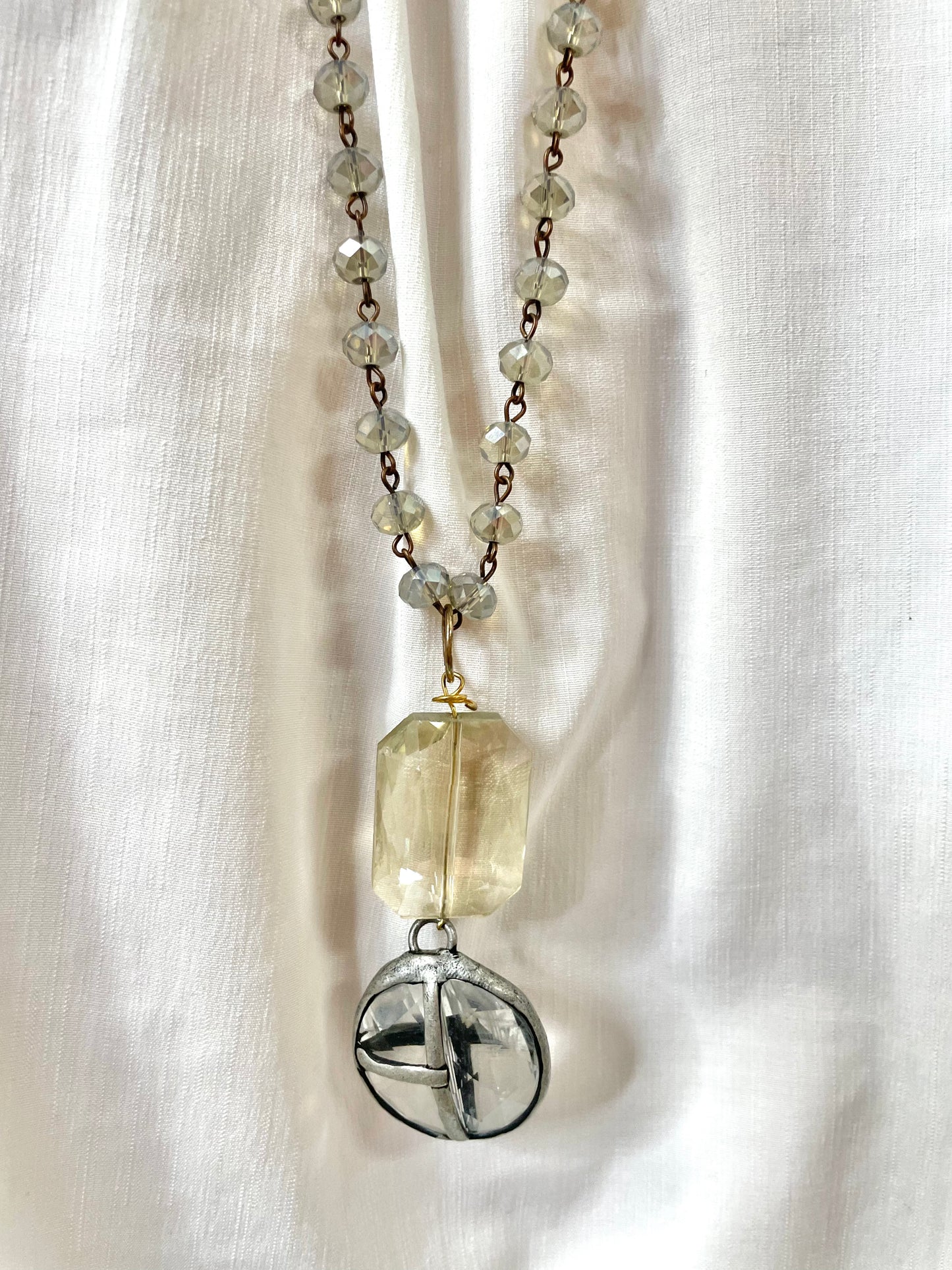 Grey Handmade Necklace