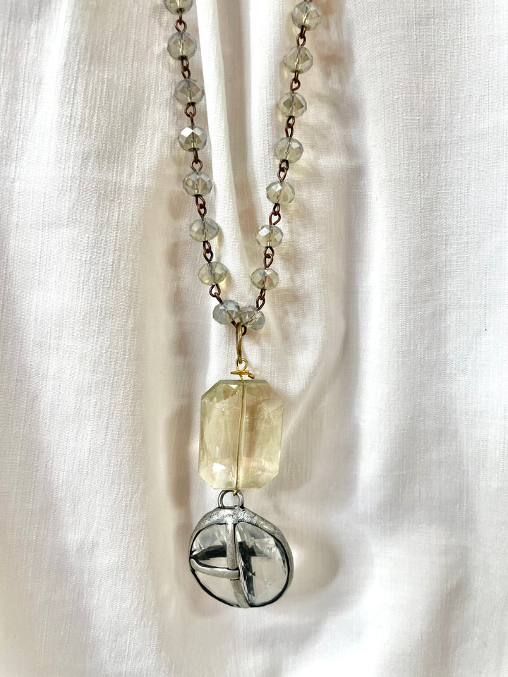 Grey Handmade Necklace