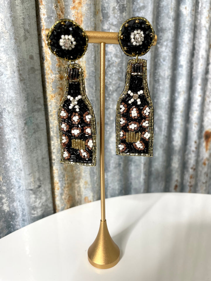 Leopard Bottle Earrings