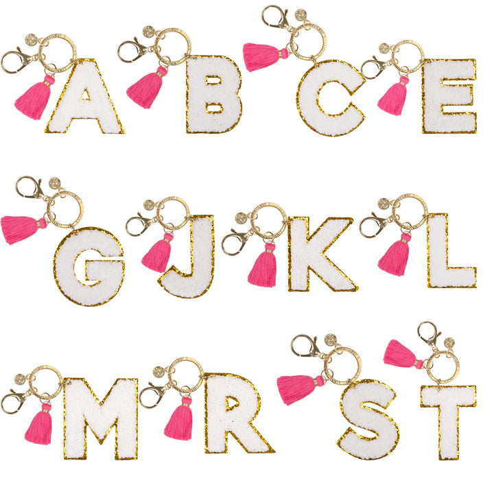 Letter Patch Keychain
