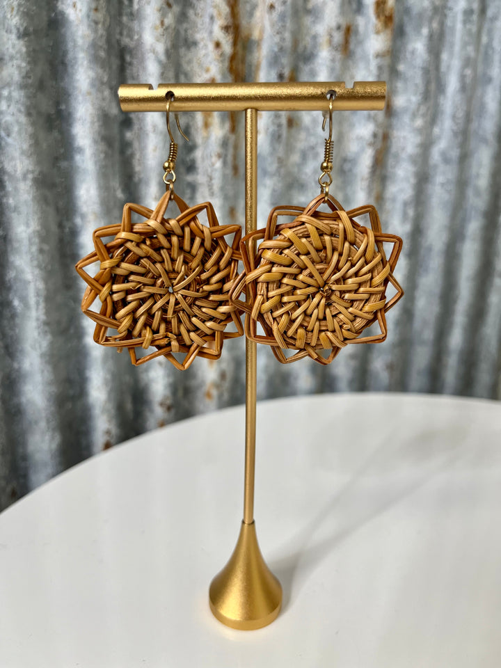 Woven Basket Earrings