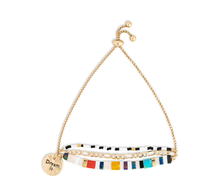 “Dream it” Your Journey Tile Adjustable Bracelet
