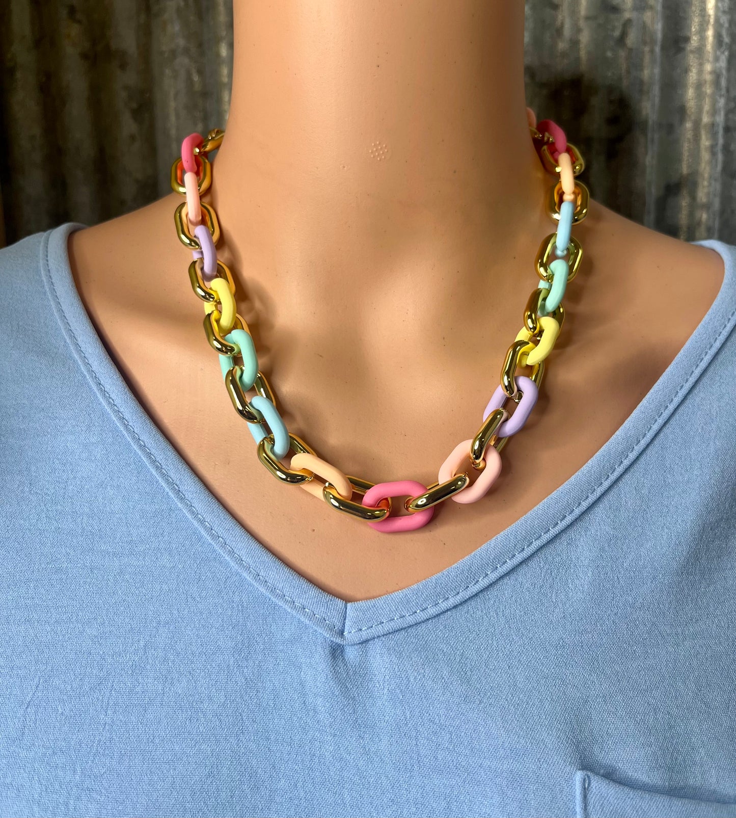 Colorful Chain Necklace