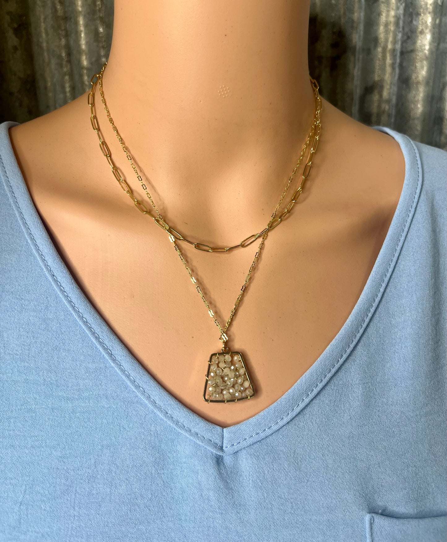 Gold Layered Chain Necklace