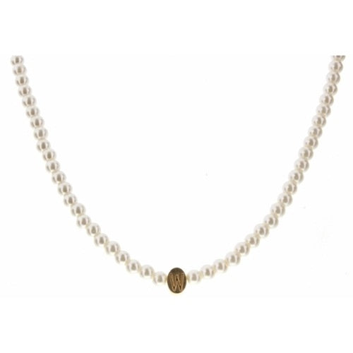 Kids Pearl Initial Necklace