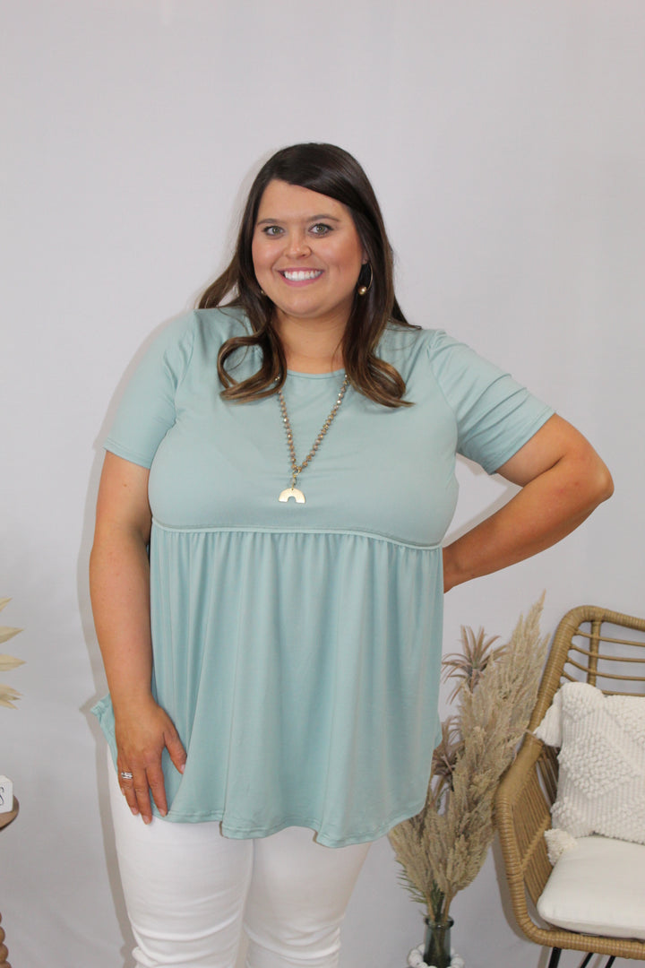 Plus Soft Aloe Babydoll Top