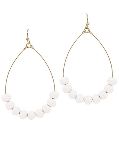 Clay Ball Teardrop Earrings