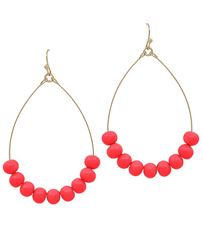 Clay Ball Teardrop Earrings