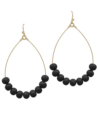 Clay Ball Teardrop Earrings