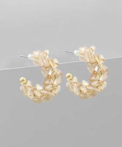 Bead Wrapped Hoops