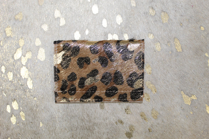 Leather Fur Card Holder