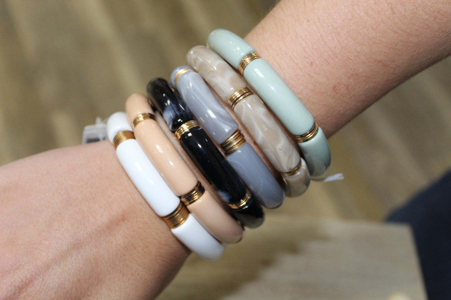 Bamboo stretch bracelet