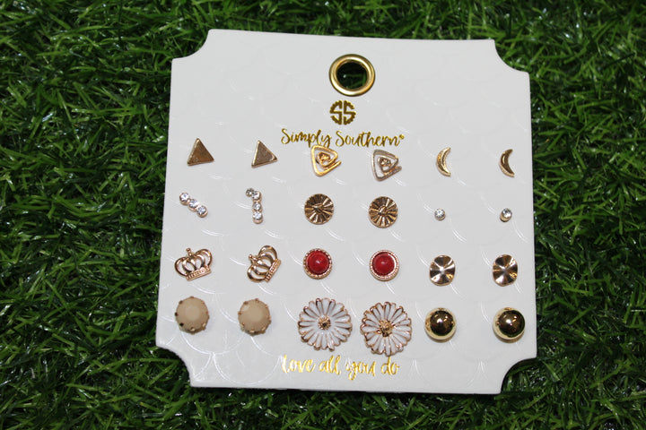 Simply Southern 12 pack Stud Earrings
