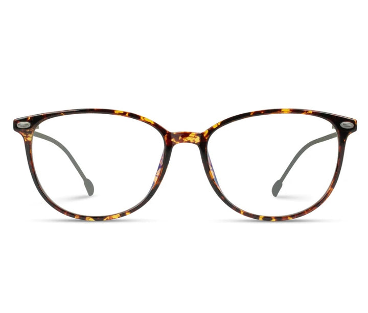 Logan Tortoise Thin Frame Blue Light Glasses