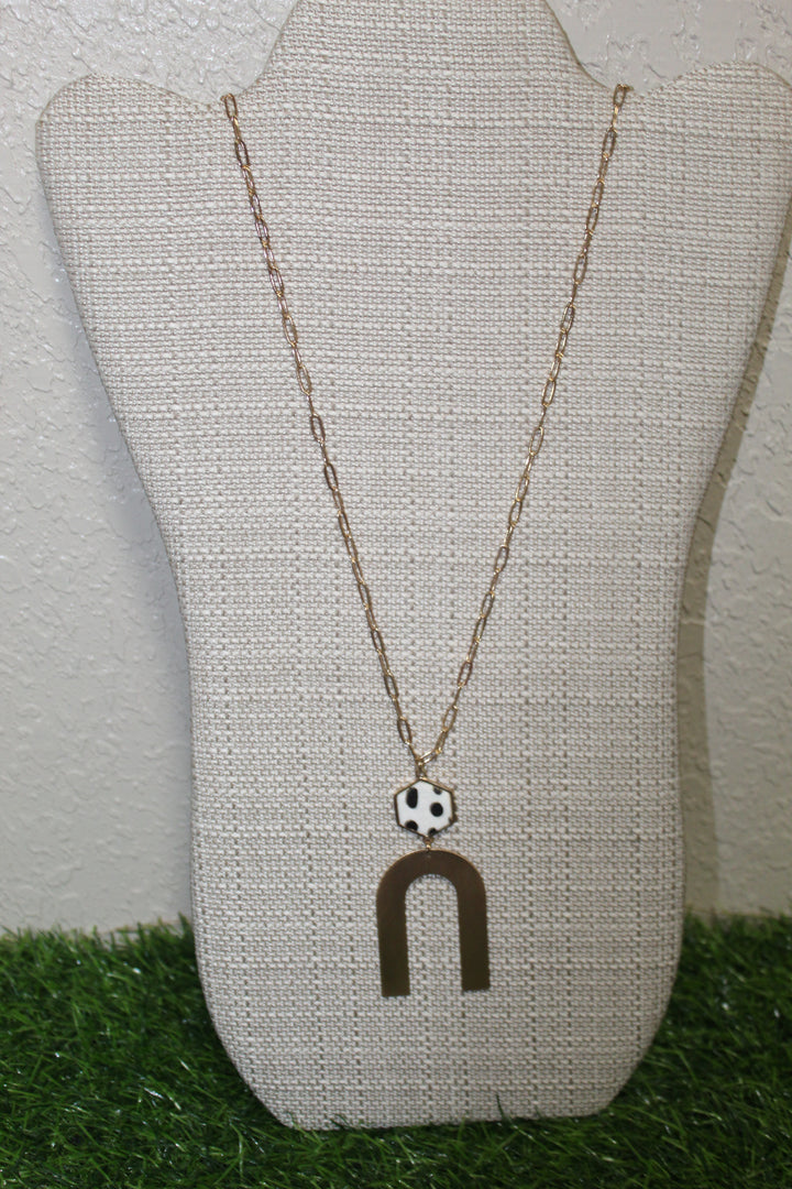 Cheetah U Shaped Necklace