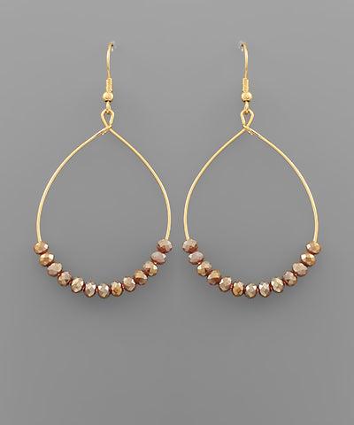 Circle Class Bead Earrings