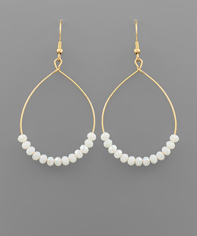 Circle Class Bead Earrings