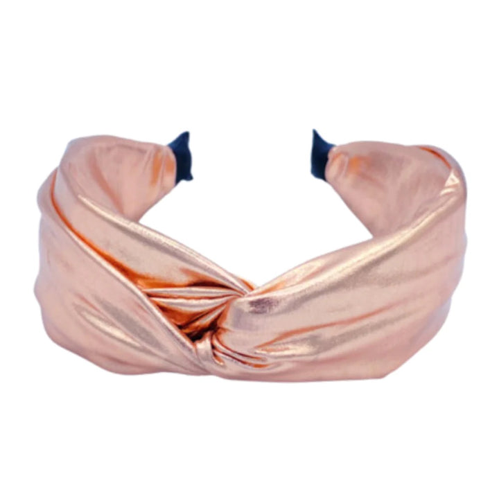 Rose Gold Metallic Knot Headband