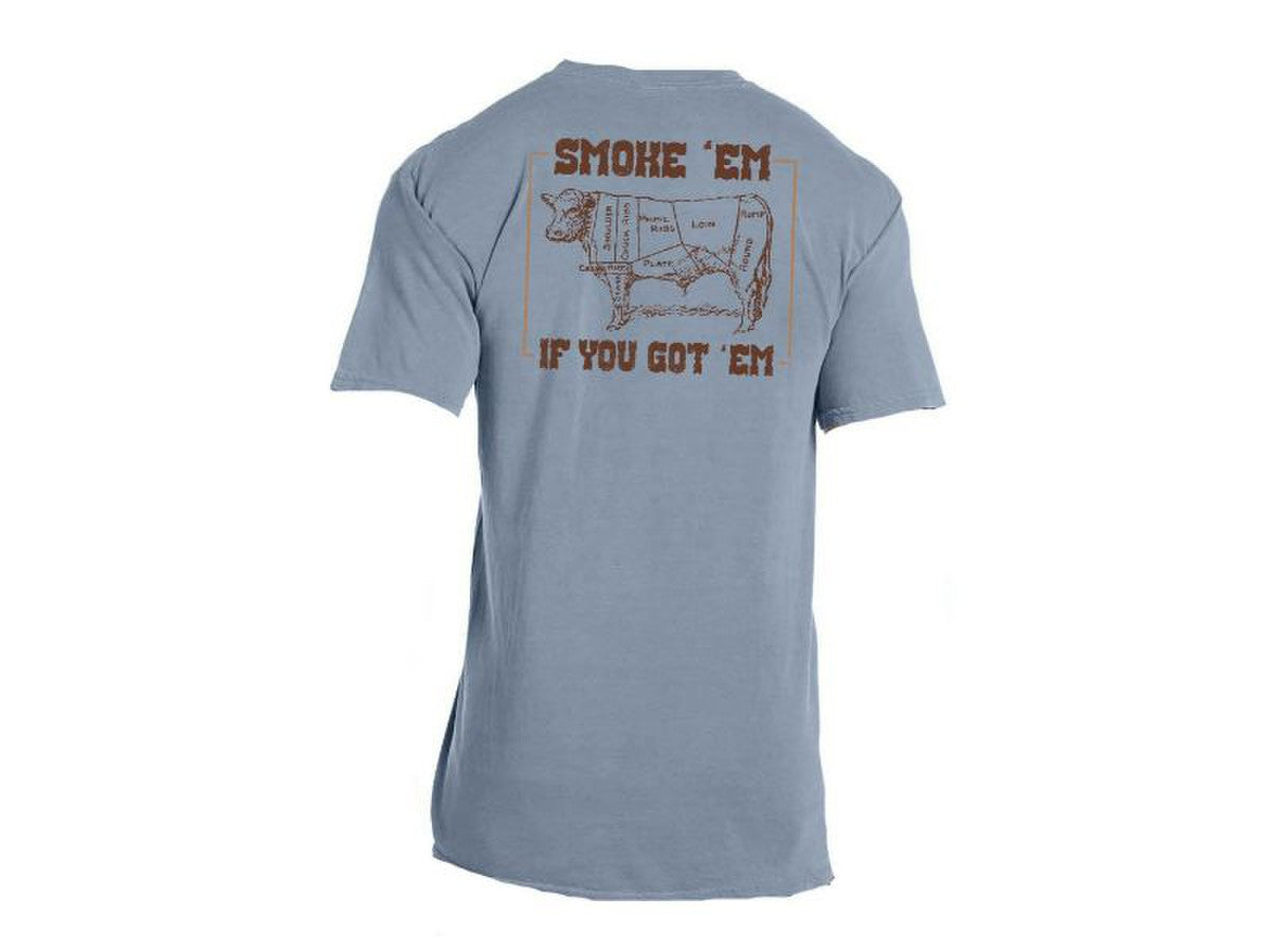 Smoke 'Em If You Got 'Em Ice Blue T-Shirt