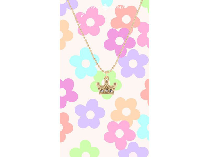 Gold Crown Necklace