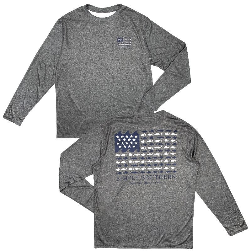 Fishing Flag Rash Guard Shirt