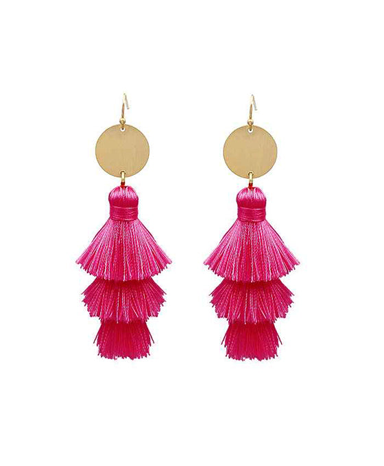 Layered Tassel Earrings