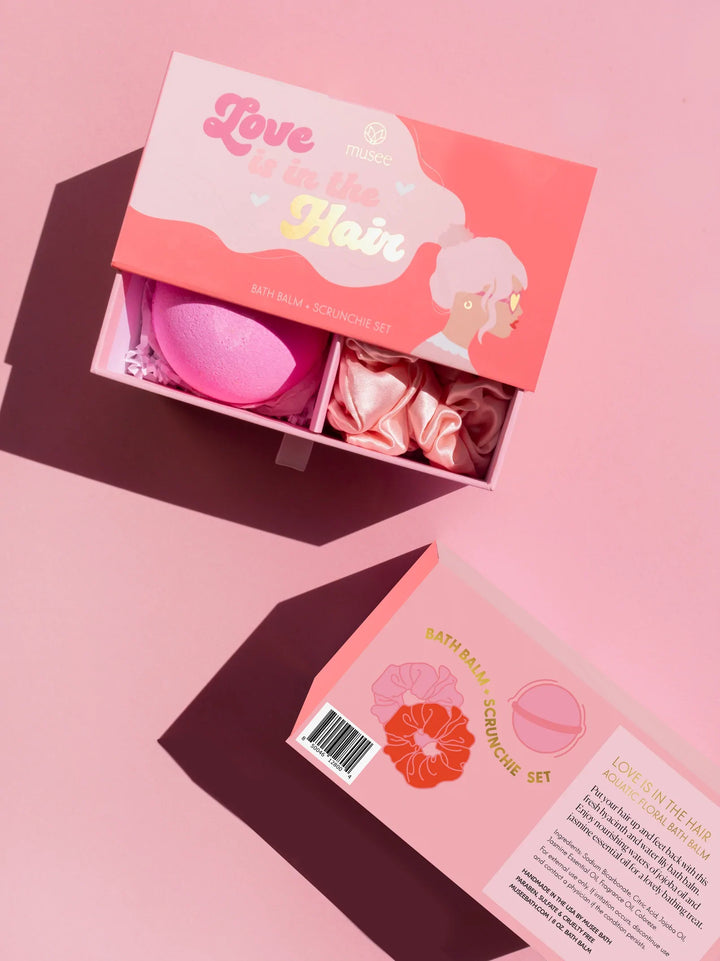 Love is in the Hair Bath Balm & Scrunchie Set