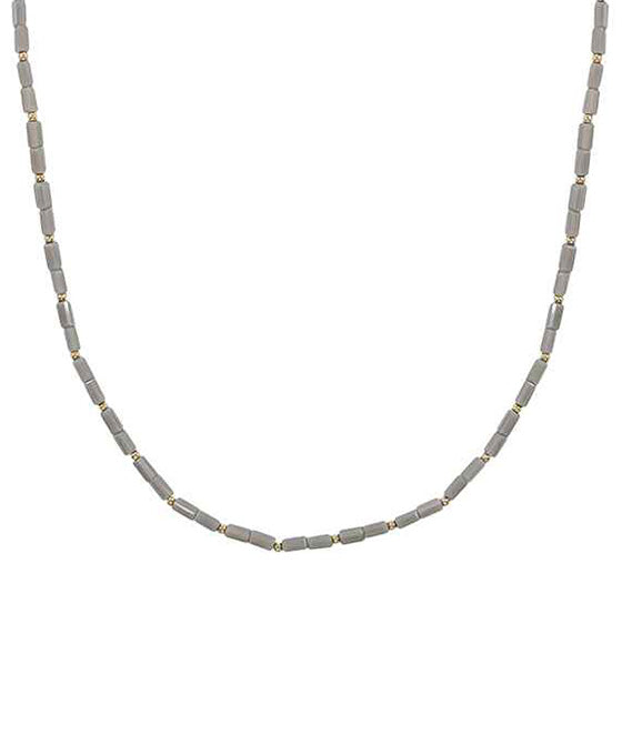 Square Beads Choker Necklace