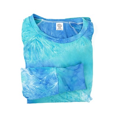Blue Tie Die Long Sleeve Lounge Shirt
