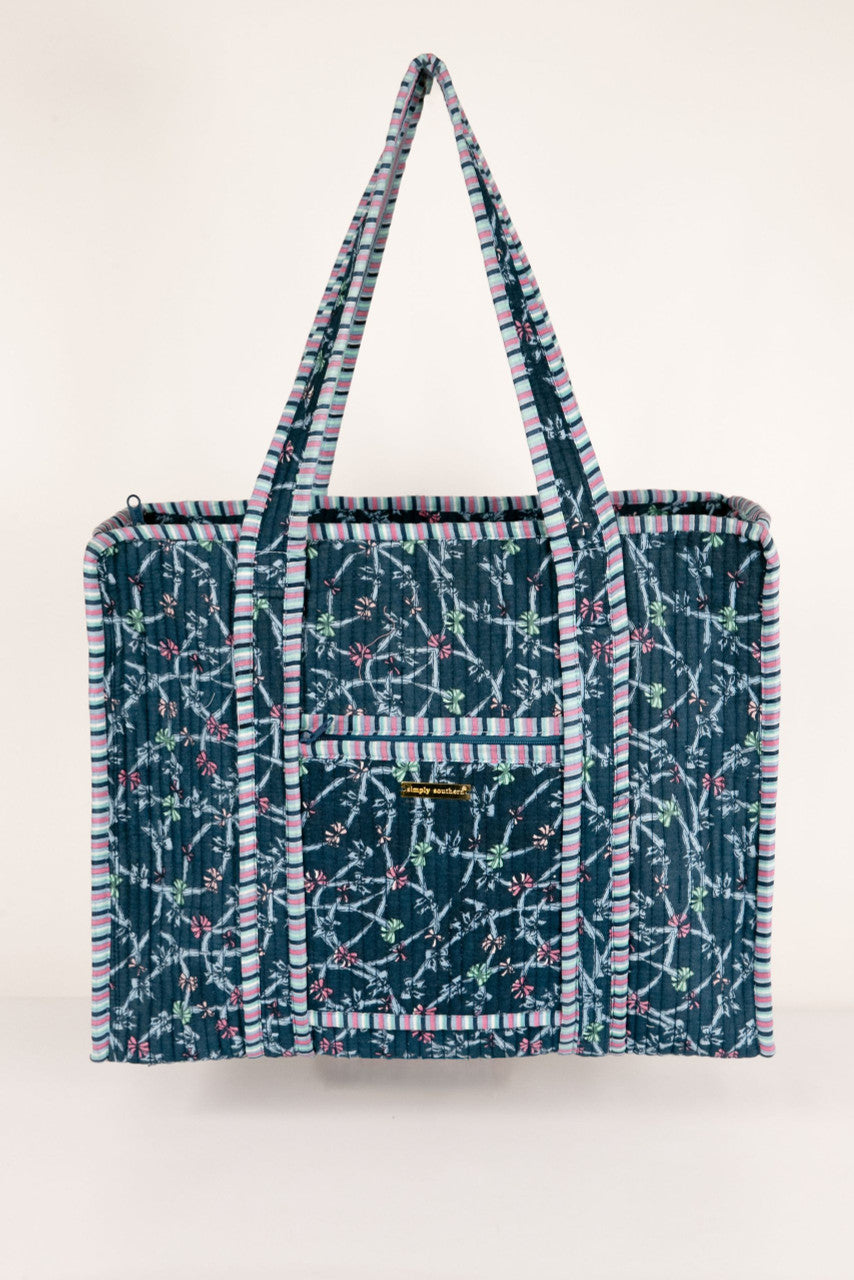 RIBBON |QUILTED SIMPLY SOUTHERN TOTE