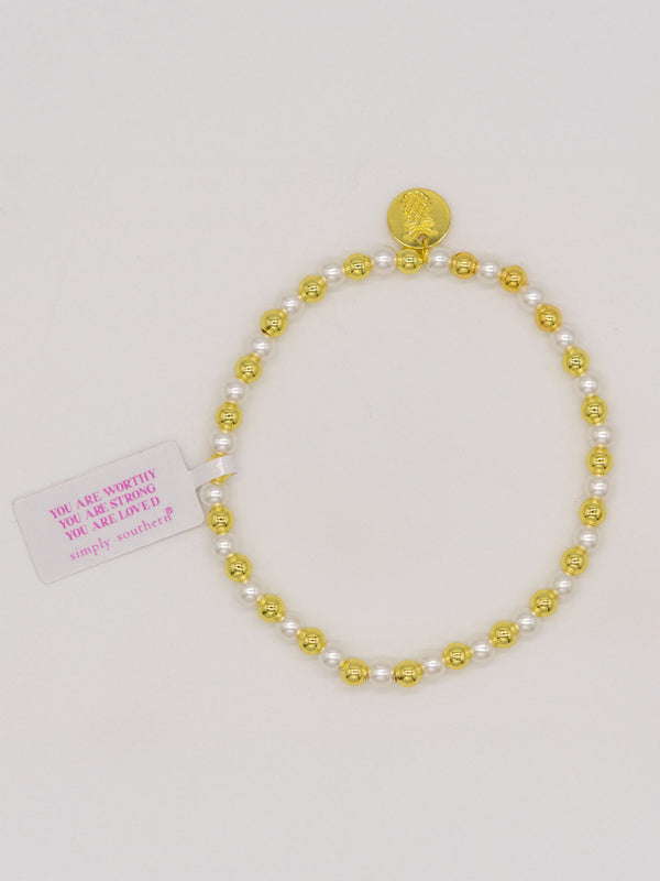 Simply Southern Gold Beaded Bracelets| PRL