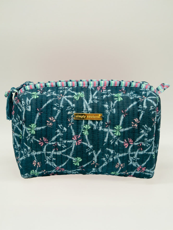 RIBBON | QUILTED COSMETIC BAG | SIMPLY SOUTHERN