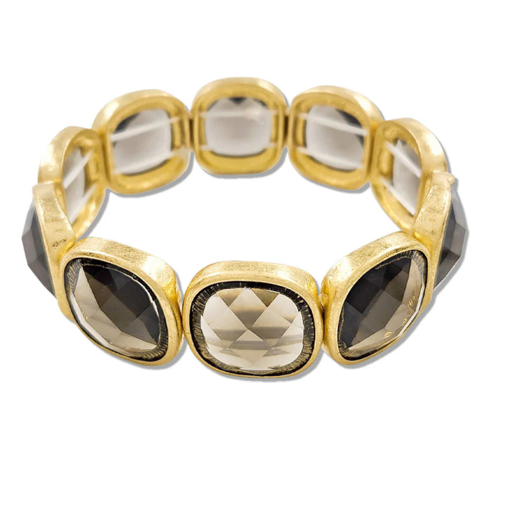 Acrylic Stretch Bracelet | Charcoal