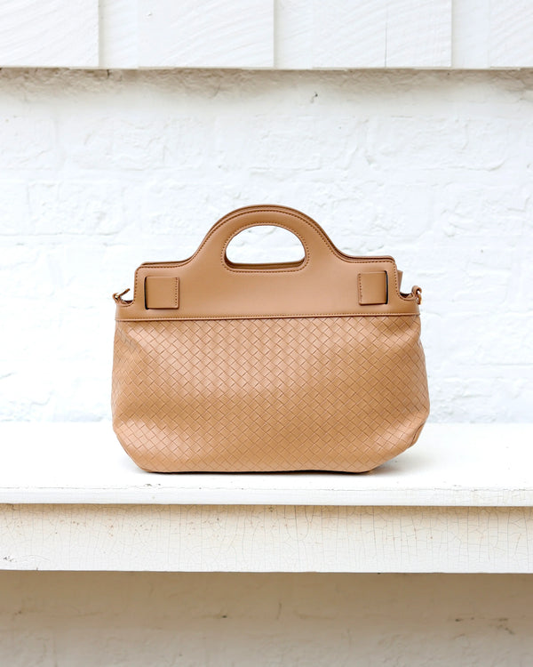 Savannah Handbag|Woven Tan