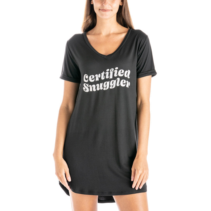 CERTIFIED SNUGGLER SLEEP SHIRT - HELLO MELLO