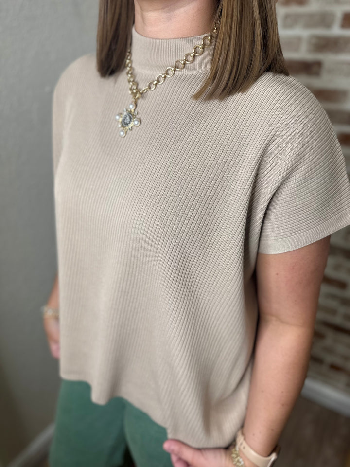 Miley Short Sleeve Sweater Top
