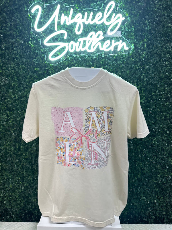 Amen Patch Square Bow | Ivory