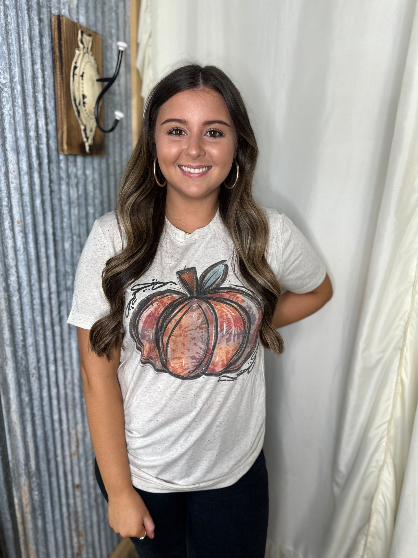 Tie Dye Pumpkin Tee