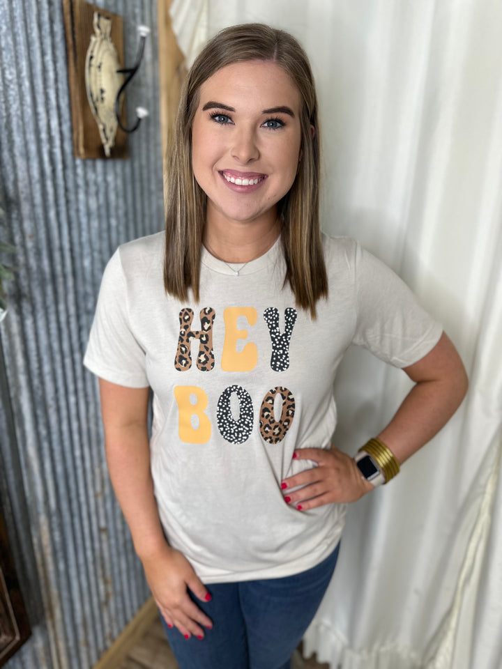 Leopard Hey Boo T-Shirt