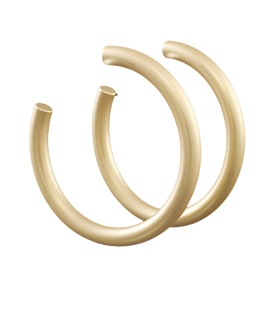 Sutton Matte Gold Hoops