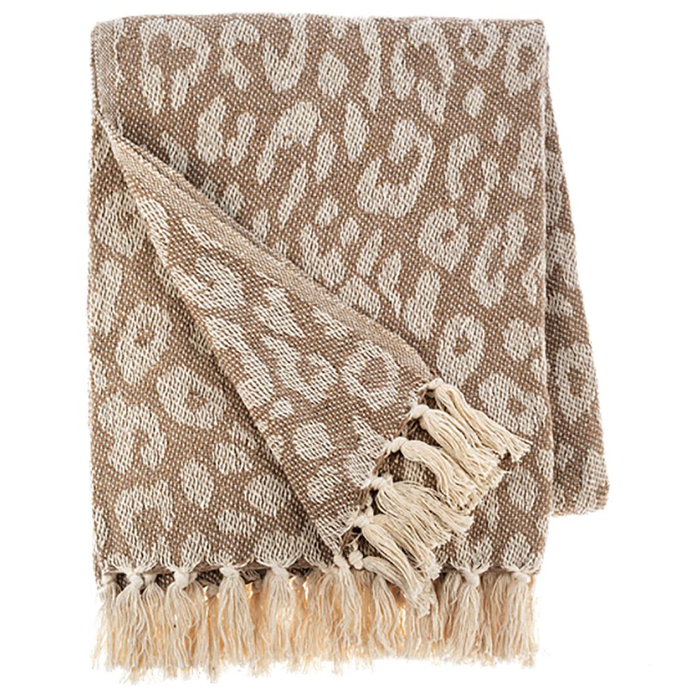 Cheetah Woven Throw Blanket