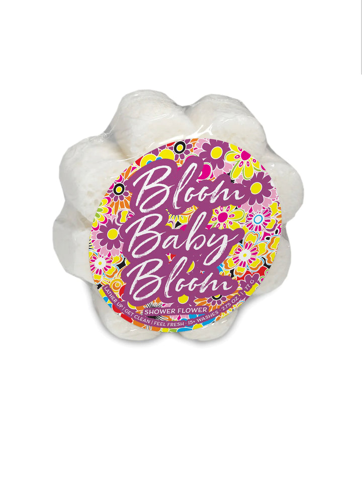 Caren soap sponge- Bloom Baby Bloom Shower Sponge White