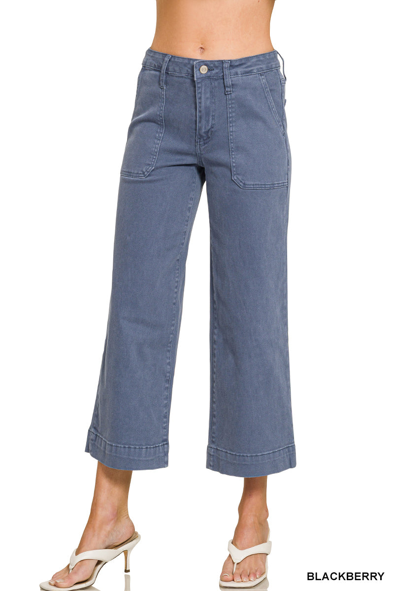 Georgia Cropped Jeans| Blackberry