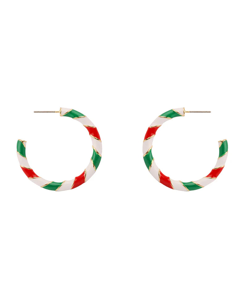 Christmas 35mm Hoop Earring