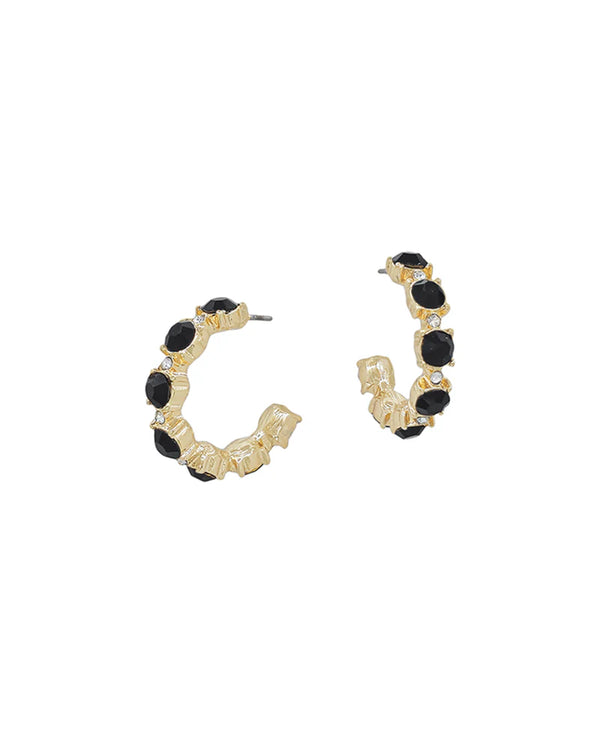 Alana Crystal Hoop Earrings
