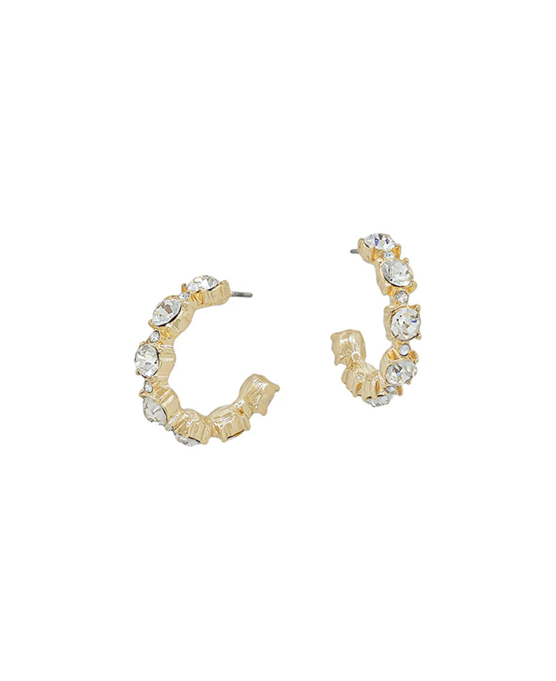 Alana Crystal Hoop Earrings