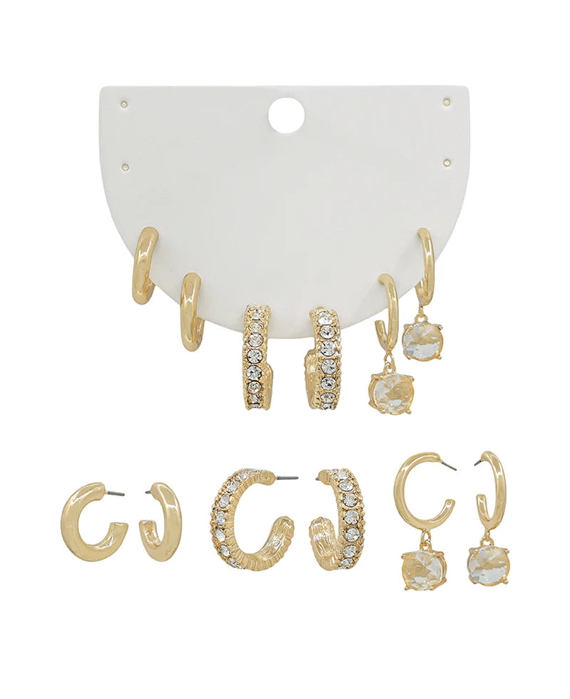 Mary Hoop Earring Set