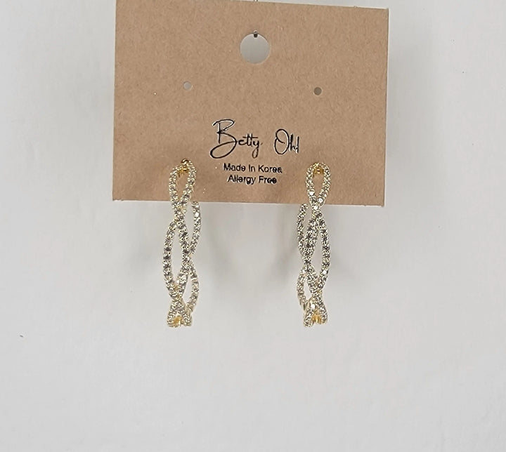 Kora Twisted Diamond Hoops