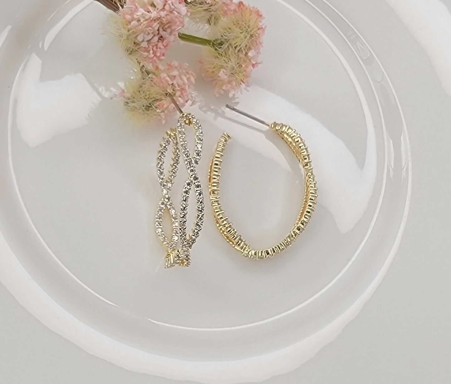 Kora Twisted Diamond Hoops