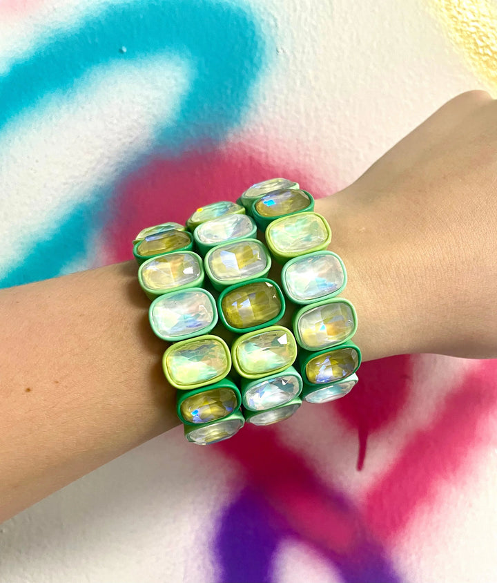 Hollis Bracelet| Green Mix